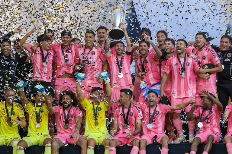 Messi playing for Inter Miami